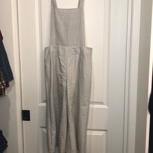 Stripped Overall Style Romper